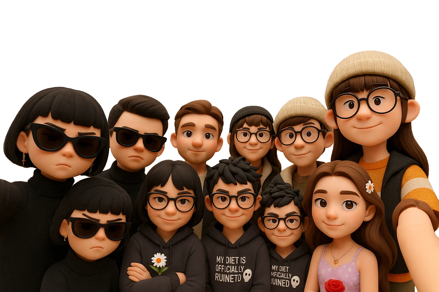 WTMF Community - Diverse group of friends